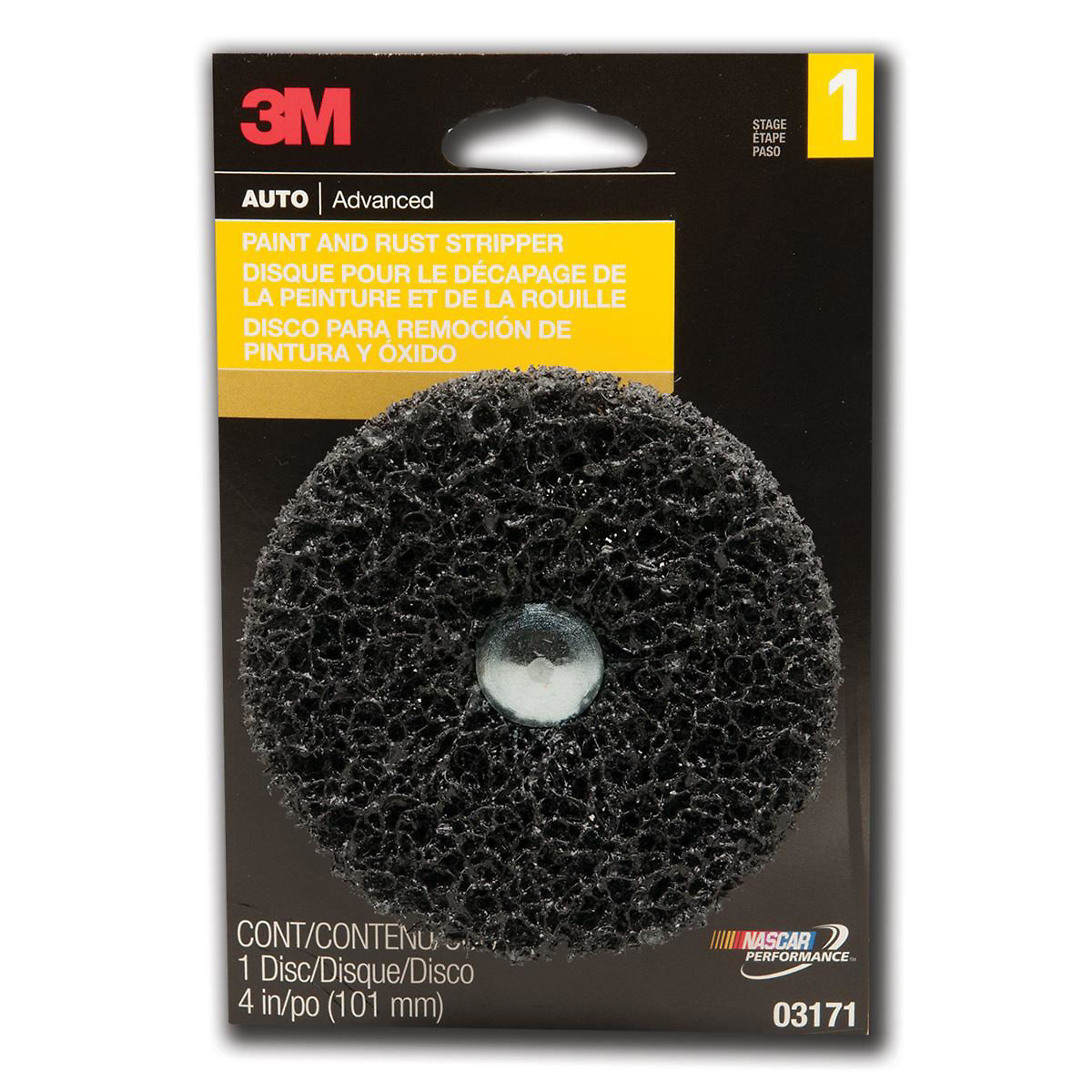 3M Paint Stripper with Mandrel — 4in., Synthetic Material, Model# MMM3171